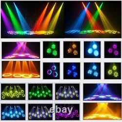 4PCS 100W RGBW LED Moving Head Lights Beam Stage Light Gobo DMX Bar Party DJ