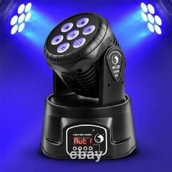 4PCS 105W RGBW Beam Moving Head Stage Lighting LED Wash DJ DMX Disco Party Lamp