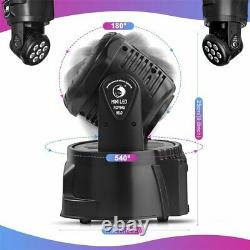 4PCS 105W RGBW Beam Moving Head Stage Lighting LED Wash DJ DMX Disco Party Lamp