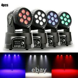 4X 105W RGBW Beam Moving Head Stage Lighting LED Wash DJ DMX Disco Party Lamp