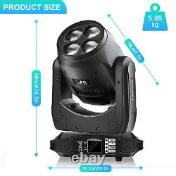 4X 230W LED Beam Moving Head Light RGBW Zoom Effect Stage Lighting Disco Party