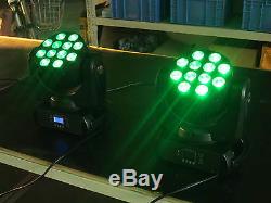 4pcs 1210W RGBW Led Beam Moving Head Light Stage Club/Disco Light Free Shipping