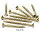 5.0mm 10g Premium Wood Screws, Cutter Thread, Pozi Csk, Spectre Timberfix 360 Gold