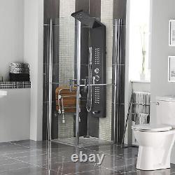 5 In 1 Shower Column Tower Panel With Twin Heads Resort Tub Spout Body Jets