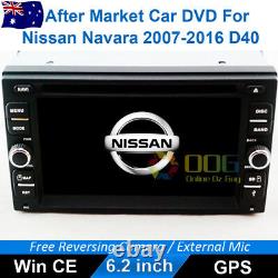 6.2 Car DVD GPS Navigation Head Unit Stereo For Nissan Navara 2007-2015 D40
