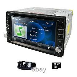 6.2 Double DIN Dash Car Radio Stereo GPS Head Unit SAT NAV DVD DAB USB UK MAP