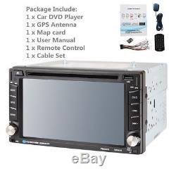 6.2 HD 2DIN Car DVD CD MP5 Player Head Unit Radio Stereo Bluetooth+GPS Map Card