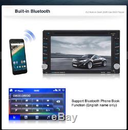 6.2 HD 2DIN Car DVD CD MP5 Player Head Unit Radio Stereo Bluetooth+GPS Map Card