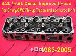 6.5 / 6.2 Diesel Cylinder Head NEW / IMPROVED CASTINGS Chevy GMC 2500 3500