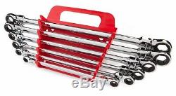 6-pc. Extra Long Flex-Head Ratcheting Box End Wrench Set (mm) TEKTON WRN77164