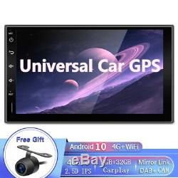 7'' Android 10.0 Double 2 DIN GPS Car Stereo Head Unit FM/AM Player WiFi DAB+32G