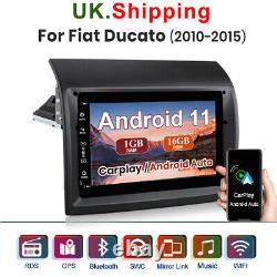 7 Android 11.0 Car Radio Stereo GPS Sat Nav Head Unit for Fiat Ducato 2011-2015