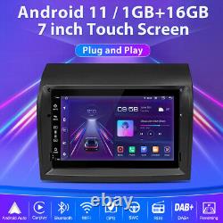 7 Android 11.0 Car Radio Stereo GPS Sat Nav Head Unit for Fiat Ducato 2011-2015