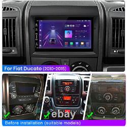 7 Android 11.0 Car Radio Stereo GPS Sat Nav Head Unit for Fiat Ducato 2011-2015