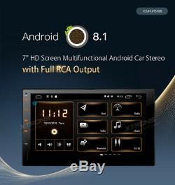 7 Android 8.1 Double DIN Dash Car Radio Stereo GPS Head Unit SAT NAV WiFi DAB+