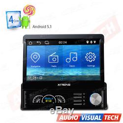 7 Single DIN Android 5.1 Car GPS Sat Nav Head Unit Radio Stereo Bluetooth DAB+