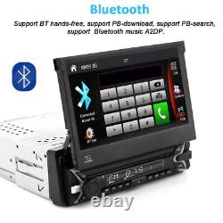 7'' Single Din Car Stereo Flip Out Head Unit Android Apple CarPlay Touch Radio