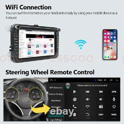 8 Android 9.1 Car Stereo Player RDS GPS Navi Head Unit For VW GOLF 5 6 Touran