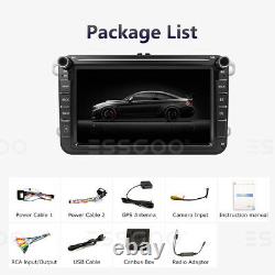 8 Android 9.1 Car Stereo Player RDS GPS Navi Head Unit For VW GOLF 5 6 Touran