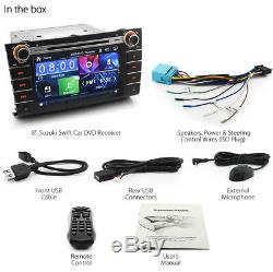 8 Car DVD USB MP3 Player For Suzuki Swift Head Unit MP4 Stereo Radio Audio CD G