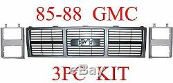 85 88 GMC Truck 3PC Grill & Head Light Door Kit, Jimmy, Suburban GM1200401
