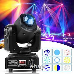 8pcs 100W Beam Moving Head Stage Lighting RGBW LED GOBO DMX512 DJ Party Lights