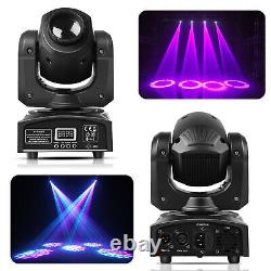 8pcs 100W Beam Moving Head Stage Lighting RGBW LED GOBO DMX512 DJ Party Lights