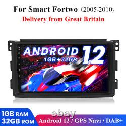 9 Android 12.0 For Smart Fortwo 2010-2015 Car Stereo GPS Radio BT Head Unit SWC