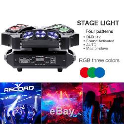 90W 9LED RGB Beam Spider Bird Moving Head Stage Lighting DMX512 DJ Wedding Party