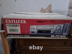 Aiwa 6 Head NiCAM Hi Fi stereo VHS video recorder HV-FX7850 BRAND NEW