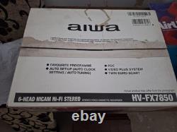 Aiwa 6 Head NiCAM Hi Fi stereo VHS video recorder HV-FX7850 BRAND NEW