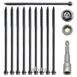 All Sizes of GENUINE Black TimberLOK Sleeper Decking Hex Head Fastener Screws