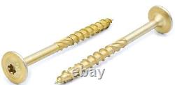 All Sizes of KLIMAS Torx Flange Washer Head Gold Screws for Rafters & Insulation