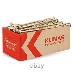 All Sizes of KLIMAS Torx Flange Washer Head Gold Screws for Rafters & Insulation