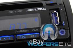 Alpine Cde-172bt CD Usb Mp3 Wma Aux Ipod Iphone Equalizer Eq Bluetooth Radio New