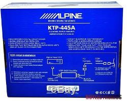 Alpine KTP-445A 4-Channel Head Unit Power Pack Amplifier Class D/ Alpine KTP445