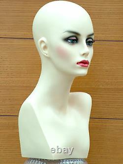 Amazing Female Mannequin Head Shop Display Hat Wig Dummy Lightweight Sturdy UK