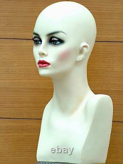 Amazing Female Mannequin Head Shop Display Hat Wig Dummy Lightweight Sturdy UK
