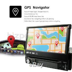 Android 9.0 Single 1 DIN Car GPS Radio Bluetooth DAB+ Stereo Flip Out Head Unit