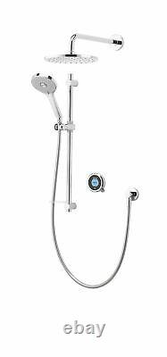 Aqualisa Optic Q Smart Shower Concealed Adjustable Head Fixed Wall Head Chrome