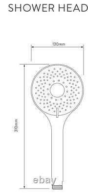 Aqualisa Optic Q Smart Shower Concealed Adjustable Head Fixed Wall Head Chrome