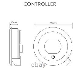 Aqualisa Optic Q Smart Shower Concealed Adjustable Head Fixed Wall Head Chrome