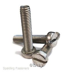 BA A2 Stainless Steel Cheese Slotted Head Machine Screws 2BA, 3BA 4BA 6BA