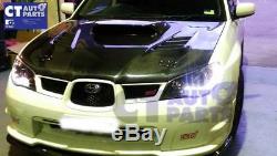 BLACK LED DRL Projector Head Lights for 05-07 Subaru Impreza WRX STi RX