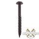 Black Round Head Pozi Wood Screw Blackjax Pozi Japanned 3,5-4-5mm 6-10g 16-50mm