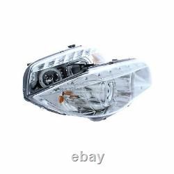 BMW 1 Series E81 E87 2004-2012 Chrome Angel Eye Head Light Lamp Pair LH & RH