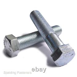 BSF Zinc Plated Steel 8.8 Grade 5 Hexagon Head Bolts & Set Screws 1/4 To 1/2