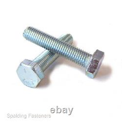 BSF Zinc Plated Steel 8.8 Grade 5 Hexagon Head Bolts & Set Screws 1/4 To 1/2