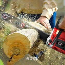 BU-KO Chainsaw 65cc 20 Bar with 2 Chains and 16 Bar Petrol 3.89HP