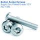Button Head Socket Screws Bolts Bright Zinc Plated 10.9 Iso 7380-1 M12 12mm